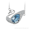 OUXI High Quality Wholesale Fashion Jewelry Crystal Swan Necklace
